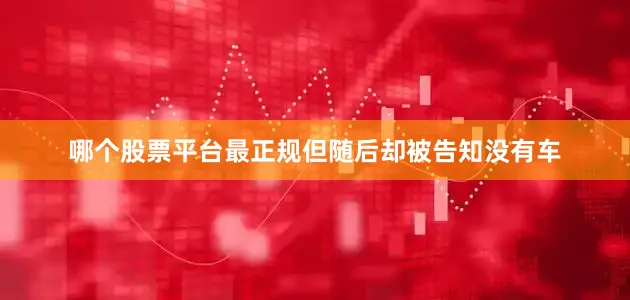 哪个股票平台最正规但随后却被告知没有车