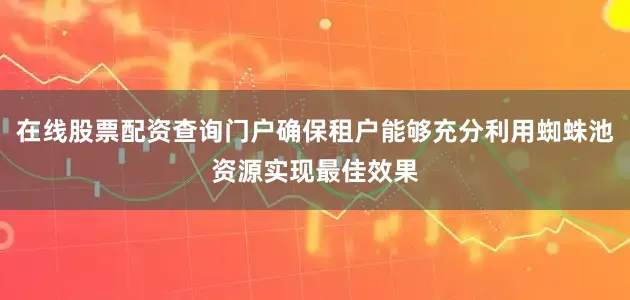 在线股票配资查询门户确保租户能够充分利用蜘蛛池资源实现最佳效果